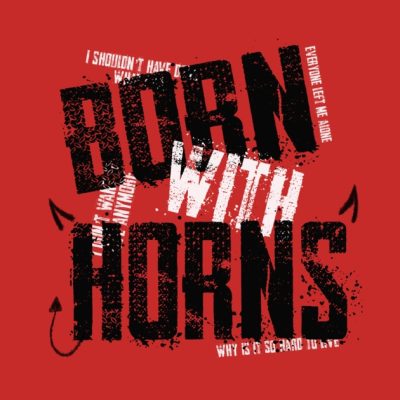 Born With Horns Throw Pillow Official Machine Gun Kelly Merch