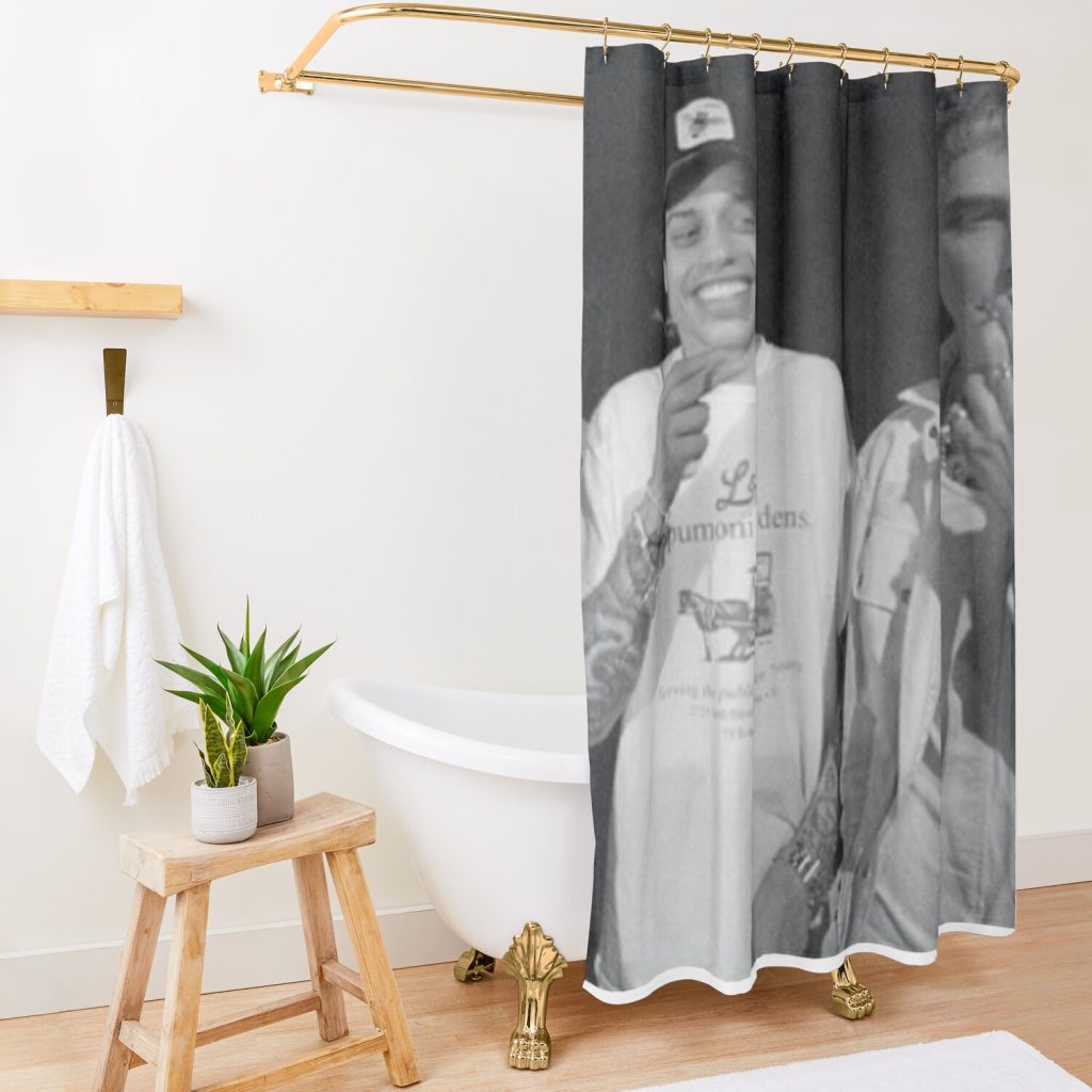 Pete And Mgk Shower Curtain Official Machine Gun Kelly Merch