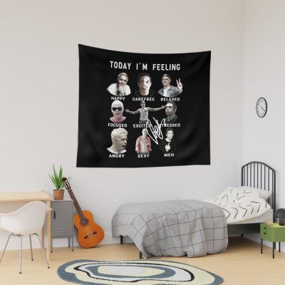 Pete Davidson Mgk Funny Feelings - Machine Gun Kelly Tapestry Official Machine Gun Kelly Merch