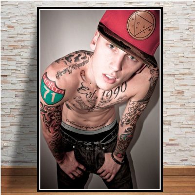 Machine Gun Kelly Rapper Hip Hop Music Wall Art