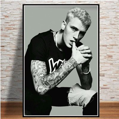 Machine Gun Kelly Rapper Hip Hop Wall Art