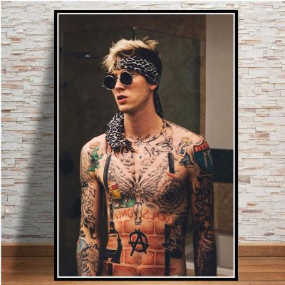 Old Machine Gun Kelly Rapper Singer Star Wall Art